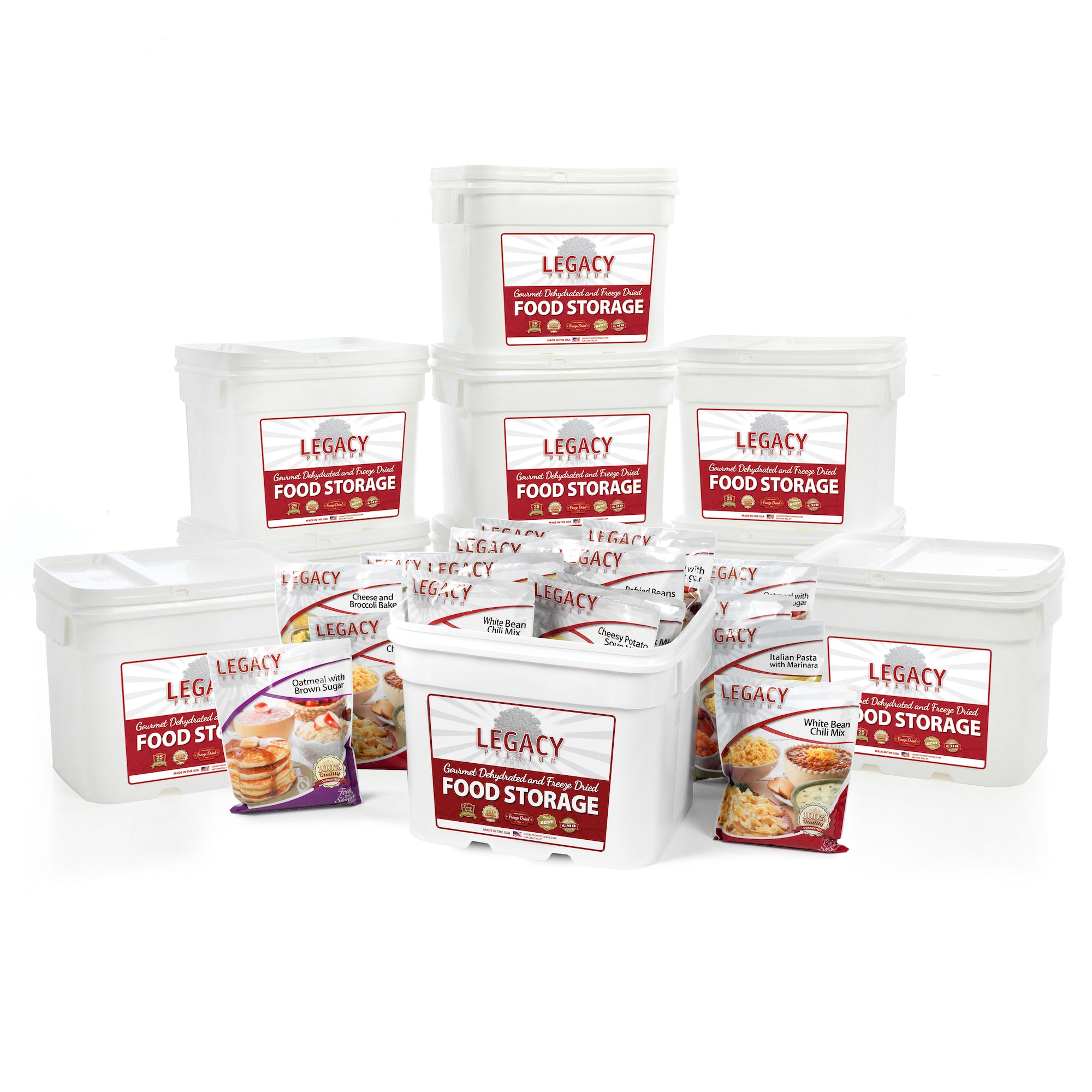 Legacy Premium Long Term Food Storage 1080 Serving Emergency Survival Dried Meal