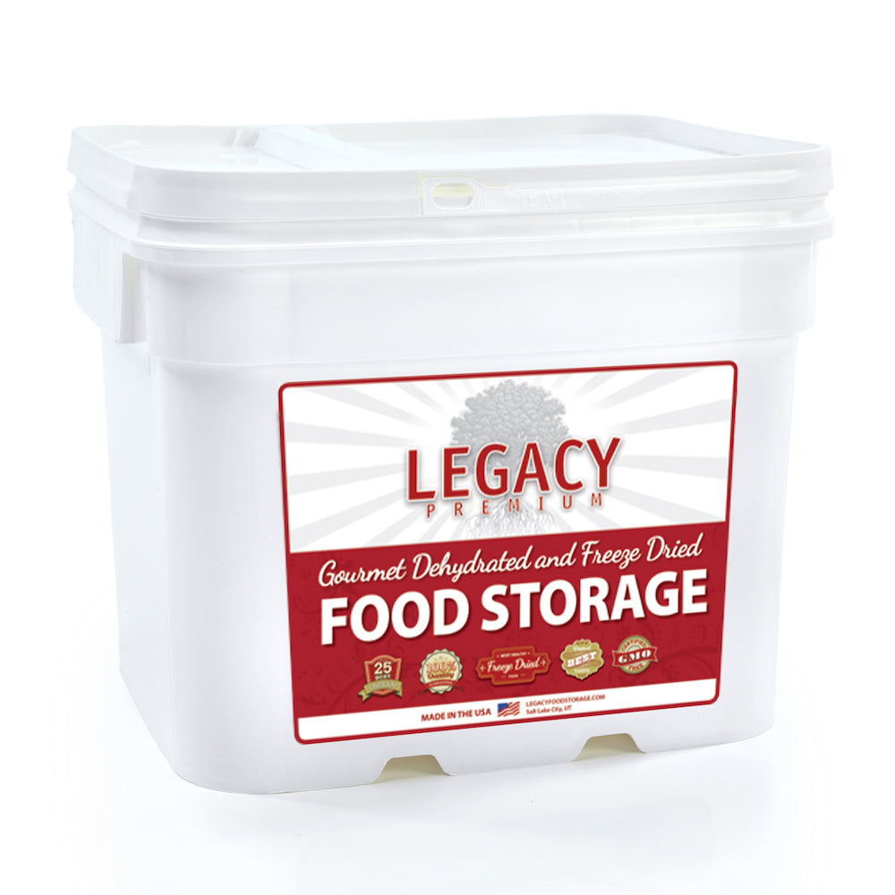 Legacy Premium Food Storage Emergency Survival Food 60 Servings Bucket EB0060