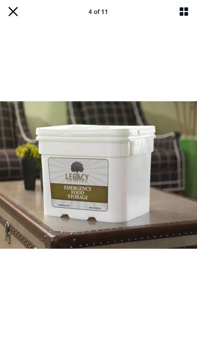 Legacy's Premium Emergency Food Storage Essentials Dehydrated Refried Beans 6 Pack LE6022