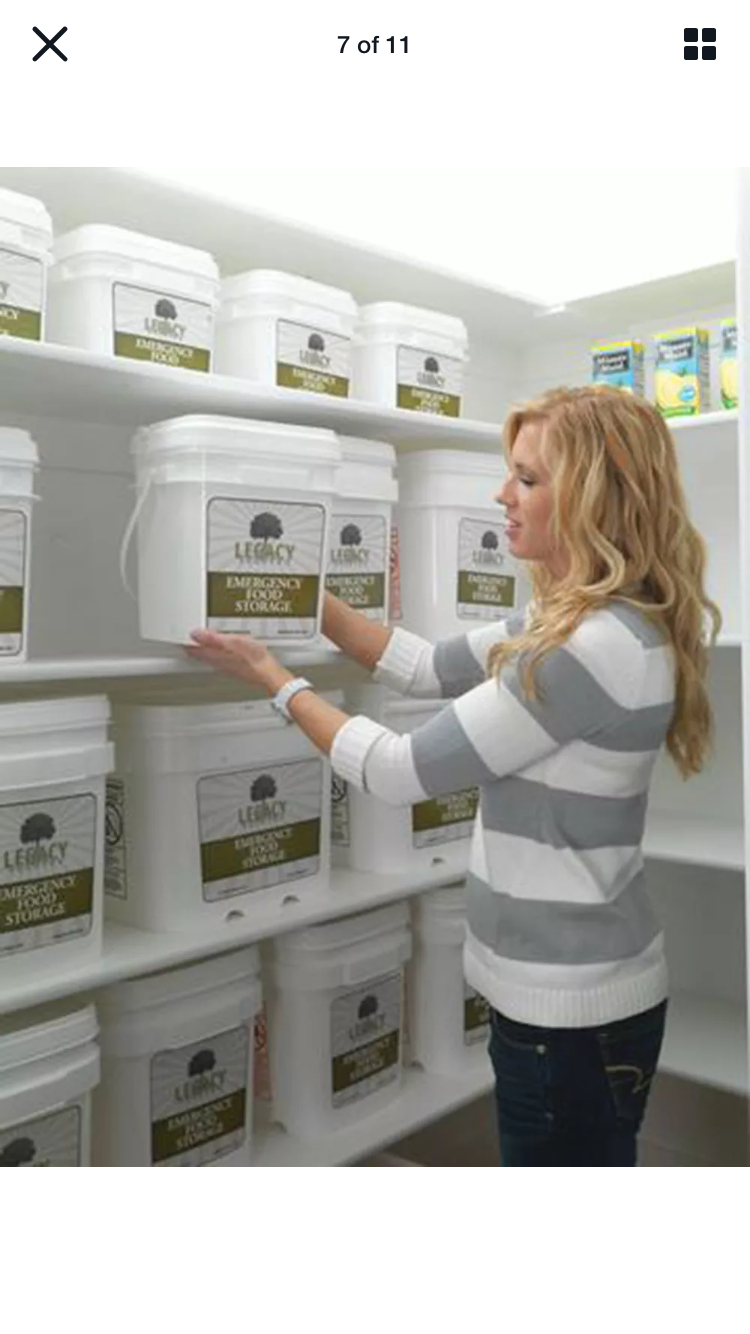 Legacy Premium Food Storage Emergency Survival Food 60 Servings Bucket EB0060