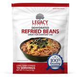 Legacy's Premium Emergency Food Storage Essentials Dehydrated Refried Beans 6 Pack LE6022